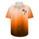 thumbnail image 4 of Mens Manga Corta Botón Abajo Camisas Botones Casuales Imprimir Blusa Turndown, Camisa de Poliéster para la Fiesta, los Negocios Y el Uso Casual Diario, 4 of 5