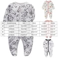 thumbnail image 4 of enyan Newborn Boy Girl Outfits Footie Pajamas Baby Boy Cotton Footed Long Sleeve Jumpsuit with Mitten Cuffs Baby Boy Girl Clothes（Pink,3-6 Months）, 4 of 6