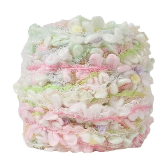 shyuyusa Soft Mixed Color Hand Knitting Yarn Ball, Elastic Fiber Wool Material, Thick Raw Yarn for Handmade Weaving and Craft Art Production