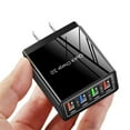 thumbnail image 4 of USB Charger Block, USB Charger Block Multiple Ports, 4 Port USB Charger, USB Fast Charging Block, Phone Charger Block, 4 Port Fast LED QC 3.0 USB Hub Wall Charger 3.1A Power Adapter US Plug, 4 of 9