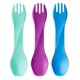 thumbnail image 1 of Humangear Gobites Uno, Paquete De 3 Utensilios De Viaje Y Camping, Utensilios De Comedor Portátiles Y Convertibles, Multifuncional, Menta, Magenta, Azul Claro, Uno (A Granel), Paquete De 3, 1 of 1