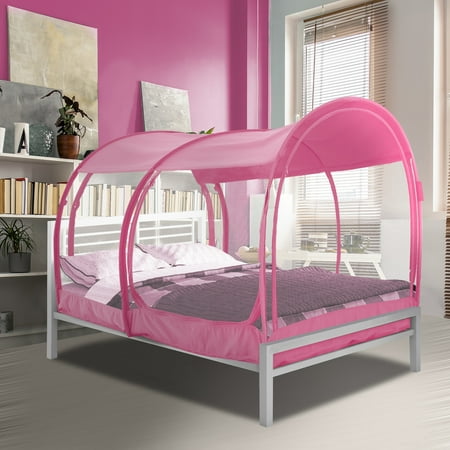 Bed Tent Mosquito Net Privacy Space Twin Size Pink By Alvantor Mattress Not Included Accuweather Shop Canopy Net For Twin Bed