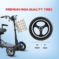 thumbnail image 4 of 4-Wheel Electric Wheelchair for Adults & Seniors - Foldable All-Terrain Mobility Scooter for Travel with Front Basket, 4 of 10
