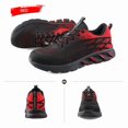 thumbnail image 3 of Zapatos de seguridad laboral para hombre con punta de acero - Rojo, 3 of 5