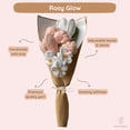 thumbnail image 3 of Manta con forma de ramo de flores Love Crushet hecha a mano con tulipanes, 3 of 9