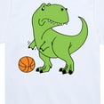 thumbnail image 3 of Instant Message - Trex Basketball - Toddler & Youth Short Sleeve Graphic T-Shirt, 3 of 6