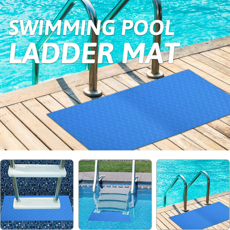 2'' Pool Mat Shower Mat, Non Slip Bath Mat Under Pool Bottom Pad, Swimming  Pool Ladder Mat for Above Ground Pool, Pool Mats for Deck, Pool Ground Mats