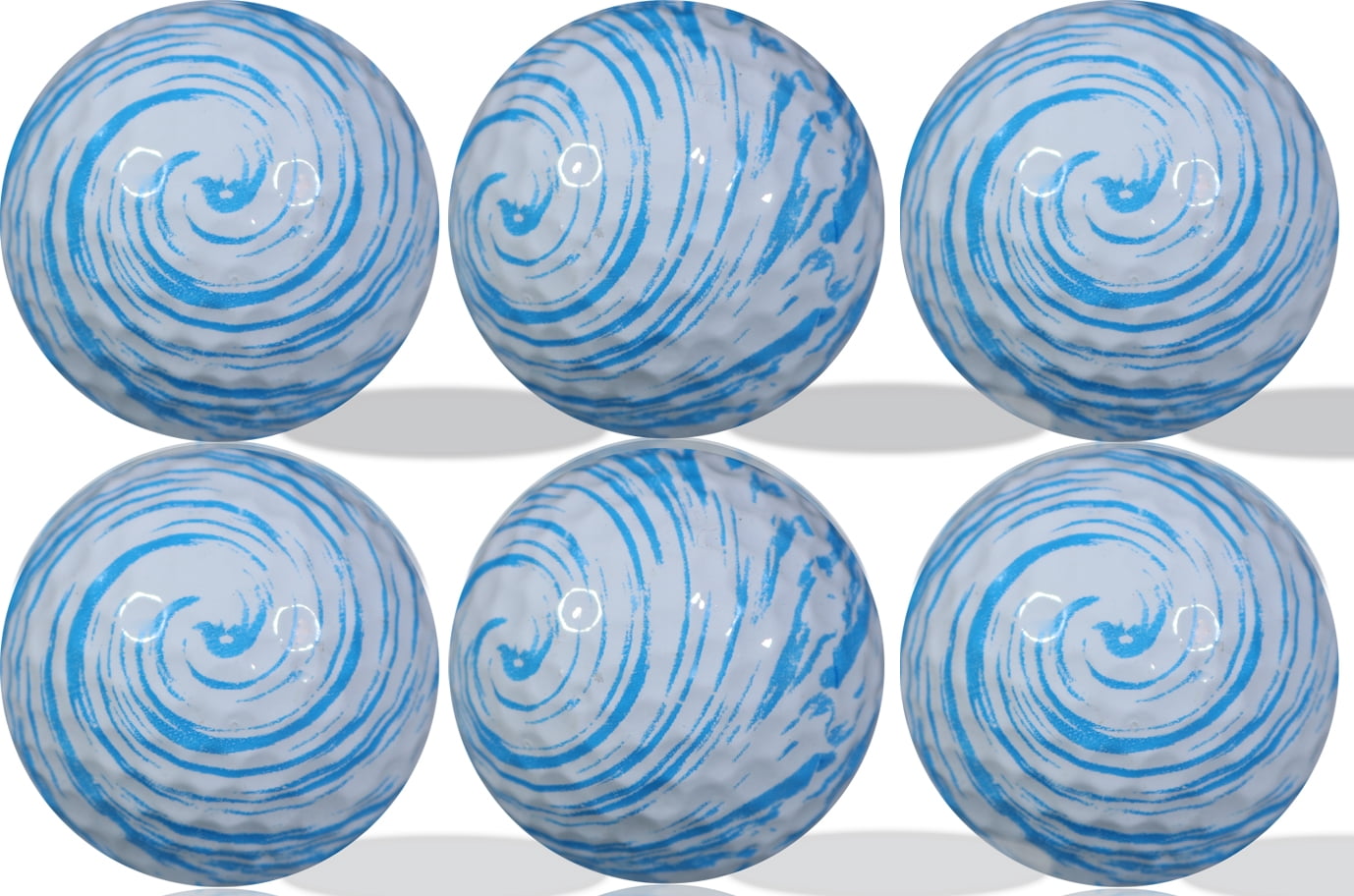 Blue Swirl Golf Balls 12 Pack