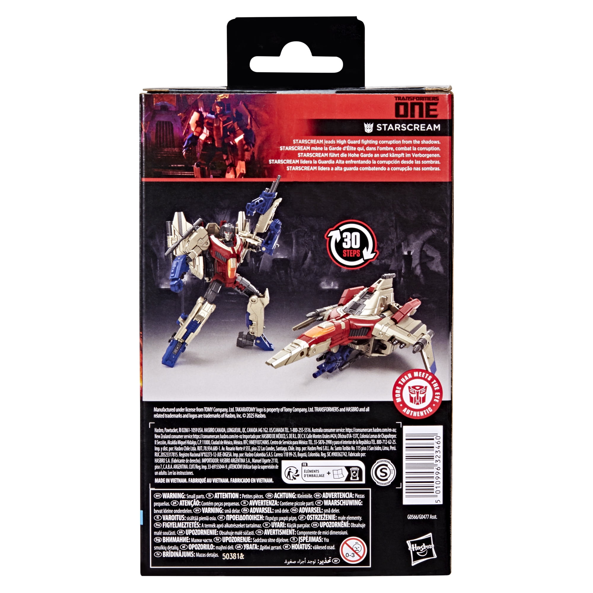Transformers Toys Studio Series Transformers One Starscream 4.5 inch Action Figure, 8+