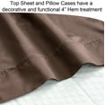 thumbnail image 6 of BedTite 300 Thread Count Cotton 4-Piece King Sheet Set - Chocolate, 6 of 7