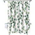 thumbnail image 1 of Eucalyptus Shower Curtain for Bathroom 72 x 72 Inches Fresh Leaf Green Floral Round Leaves Watercolor Vine Branches Waterproof Polyester Curtains with Hooks, 1 of 6