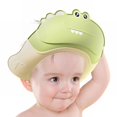 thumbnail image 4 of Promotional Sales! Shower Nozzle, Hilingoto Baby Shower Cap Yellow, Cap Shampoo Cap Baby Cartoon Shower Cap Shield Soft Adjustable Visor Bathing Hat with Eye and Ear, (1X Baby Shower Cap), 4 of 8