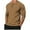 Khaki Mens Shirts, variant on Golf Shirts for Men Long Sleeve Raglan T-Shirt Compression Fit Button Up Crewneck Pullover Undershirts