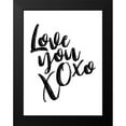 thumbnail image 2 of Villa, Mlli 12x14 Black Modern Framed Museum Art Print Titled - Love You Xoxo, 2 of 5