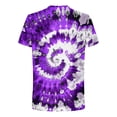 thumbnail image 4 of ZCFZJW Mens Ombre Shirts Casual Tie Dye Gradient Print Short Sleeve Round Neck Pullover Tops Loose Fit Trendy Soft Cotton Basic Workout Tees Shirt Multicolor#13 XL, 4 of 5