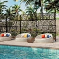 thumbnail image 2 of EastVita 1PC Metal Privacy Screen Outdoor, Freestanding Decorative Divider with Rust-Resistant Coating, Leaf, 2 of 8