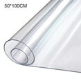 thumbnail image 1 of Nappe en PVC Transparente Résistante à la Chaleur, Lavable, Protège-Bureau, Tapis, 50x100 cm, 1 of 8