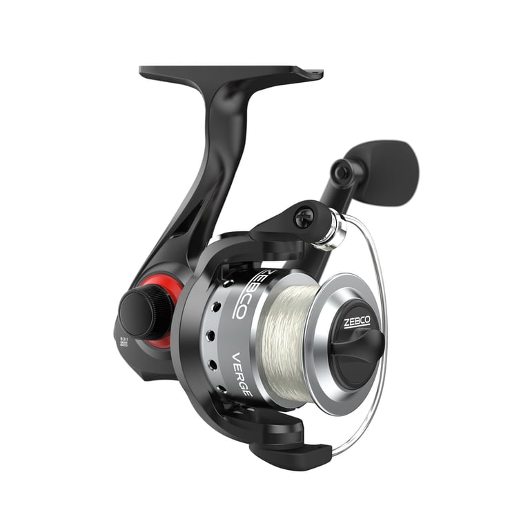 Zebco Verge Spinning Fishing Reel, Size 05 Reel, Black (Clam