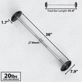 thumbnail image 4 of Synergee Barre Fixe de 20 Lb - Barre Droite en Acier Pré-Lestée avec Poids en Caoutchouc - Poids Fixe, 4 of 6