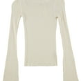 thumbnail image 4 of Aeropostale Womens Bell Sleeve Pullover Sweater, Off-White, Juniors, Medium, 4 of 5