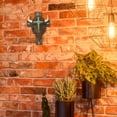 thumbnail image 6 of Turquoise Bison Wall Cross - North American Wall Cross - Southwestern Rustic Cross Decor - American Buffalo Cross - Religious Wall Decor and Cultural Wall Ornament, 6 of 7