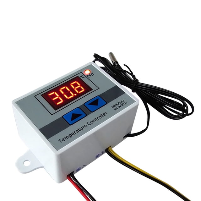 EGNMCR 220V Digital LED Temperature Controller 10A Thermostat Control Probe New Temperature mirro