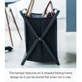 thumbnail image 4 of Yamazaki Home Folding Storage Bin, Black, Steel, 8.5 gallon, 32 liters, Supports 22 pounds, Collapsible, Handles, No Assembly, 4 of 7