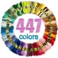 thumbnail image 1 of Set de hilo dental para bordar LOVIMAG Premium Rainbow Color 447 piezas, 1 of 7