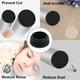 thumbnail image 4 of Tapa de extremo de plástico Uxcell para cubrir el tubo, inserto negro de 38mm de diámetro, 4 piezas, 4 of 7