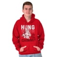 thumbnail image 4 of Xmas Hung By The Chimney Santa Claus Hoodie Hooded Sweatshirt Men Brisco Brands S, 4 of 5