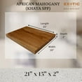 thumbnail image 3 of Exotic Wood Zone | Exotic African Mahogany/Kaya Electric Guitar Wood Body Blanks | 21" x 15" x 2" - 2 pcs, 3 of 6