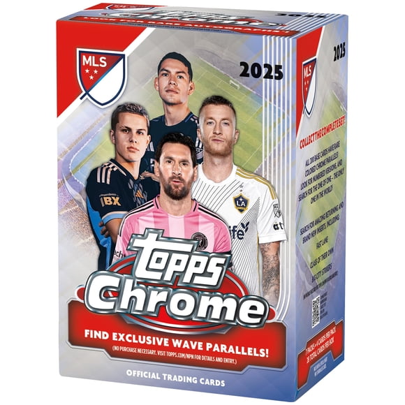 Cajas Selladas de Cartas Coleccionables Topps Chrome MLS 2025
