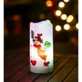 thumbnail image 2 of Evergreen LED Snowman Pillar Table Decor with Projected Icons, 2 of 4