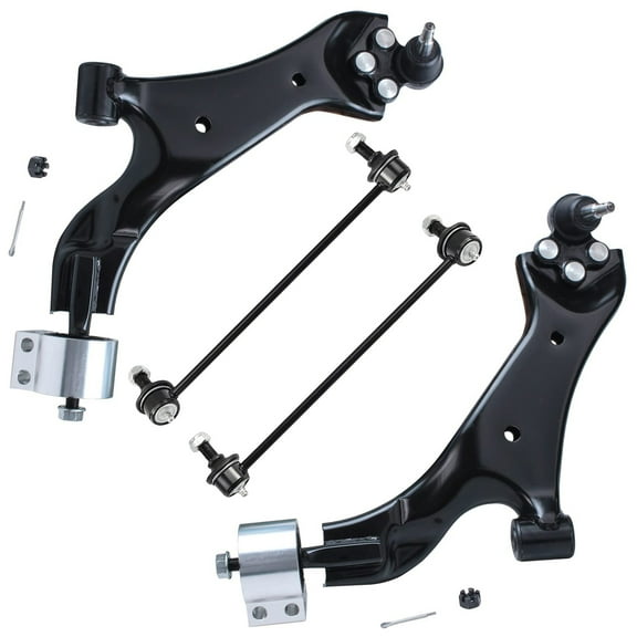 Detroit Axle - Front 4pc Control Arms for Chevy Captiva Sport Saturn Vue XL-7, 2 Lower Control Arms w/Ball Joints 2 Stabilizer Sway Bar End Links Suspension Kit Replacement