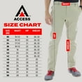 thumbnail image 4 of Access Men's Basic Casual Uniform Comfort Stretch Chino Pants (Khaki, 32x32), 4 of 8