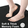 thumbnail image 2 of Smiry Memory Foam Bathroom Rugs 36x24, Soft Absorbent Bath Rugs, Non-Slip Machine Washable Dry Bathroom Mat for Bathroom Floor, Black, 2 of 6