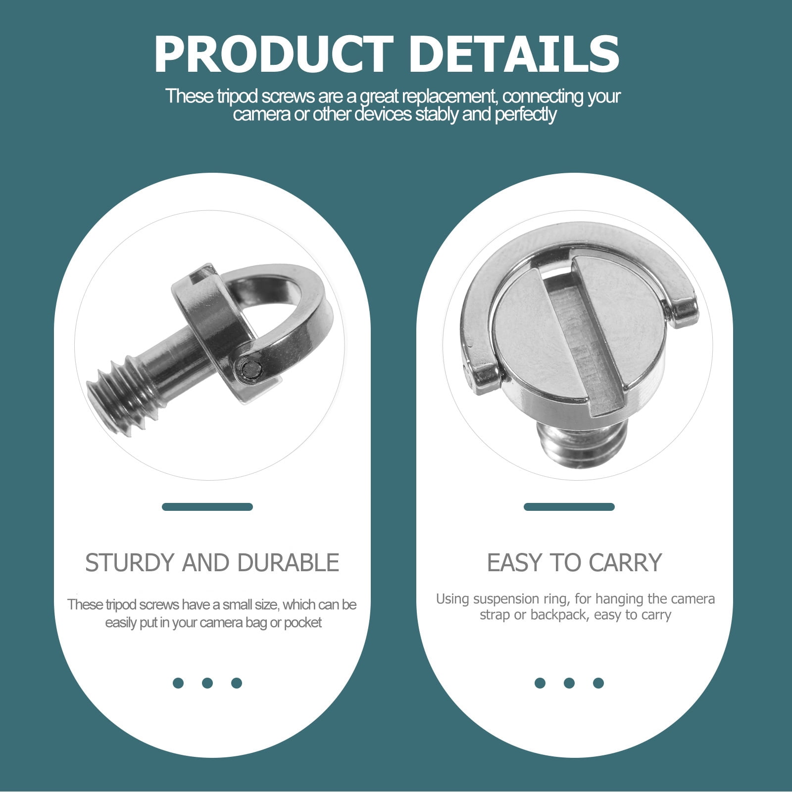 MLINS Pcs Tripod Mount Screw Replacement Camera Plate Adapter