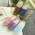 thumbnail image 7 of Men Women Winter Warm Home Slippers, Cotton Sheep Lovers Home Slippers Indoor House Shoes, Purple, CN 36-37, 7 of 7