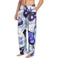 thumbnail image 6 of Logiee Butterflies Print Pajama Pants for Men,Men’s Pajama Bottoms,Mens PJ Pants with Pockets & Button Fly-3X-Large, 6 of 6