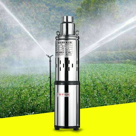 UPC: 0733835961191 | Oukaning 200W Solar Water Pump Deep Well Submersible Irrigation Pump DC24V