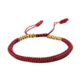 thumbnail image 4 of yingyy Bracelets Thread Tibetan Buddhist Woven Love Lucky Knot Bracelet String Hand Rope Bangles Jewelry Blessing Gifts Multicolored 5Set, 4 of 6