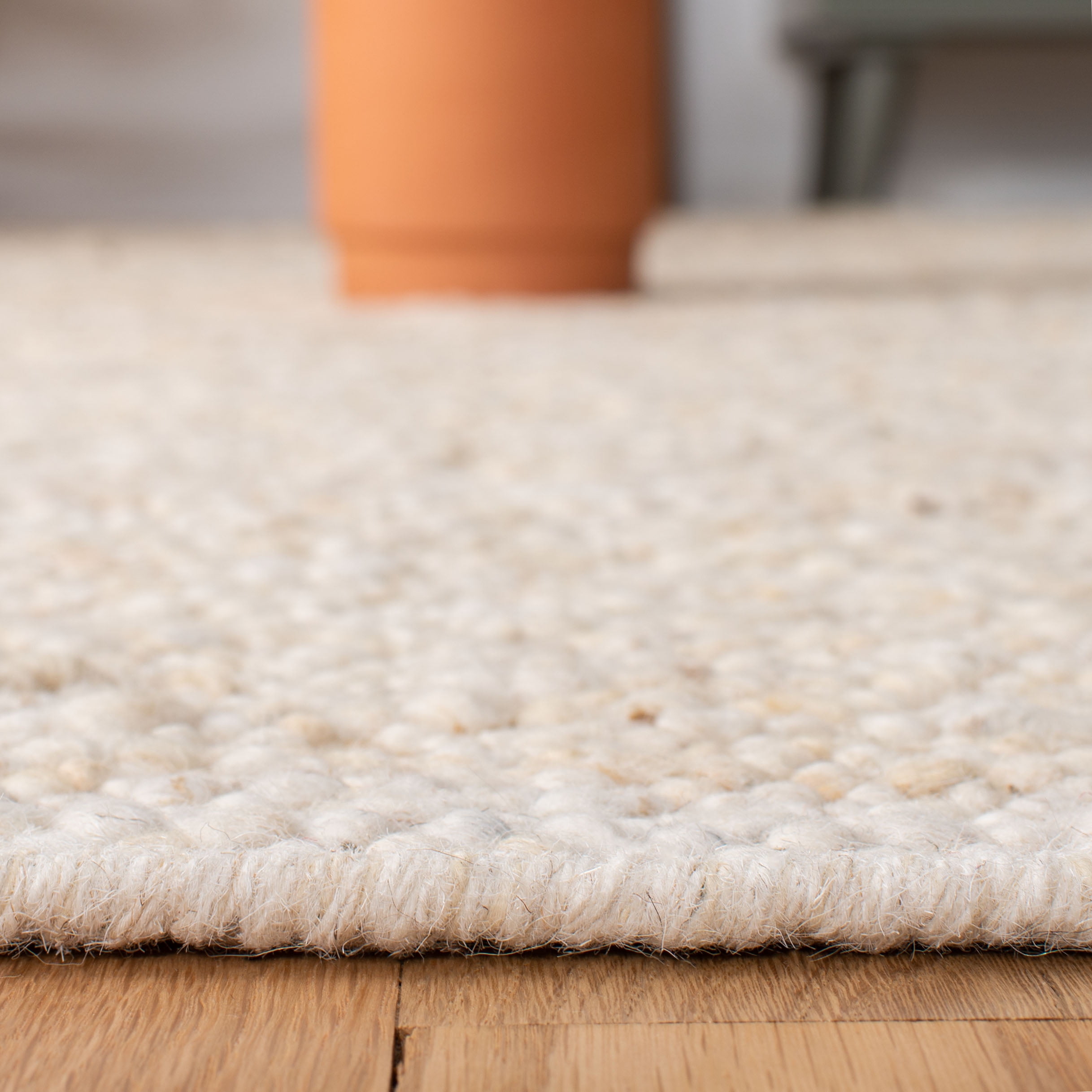 SAFAVIEH Natura Earnestine Solid Area Rug, Ivory, 2'3" x 3'9"
