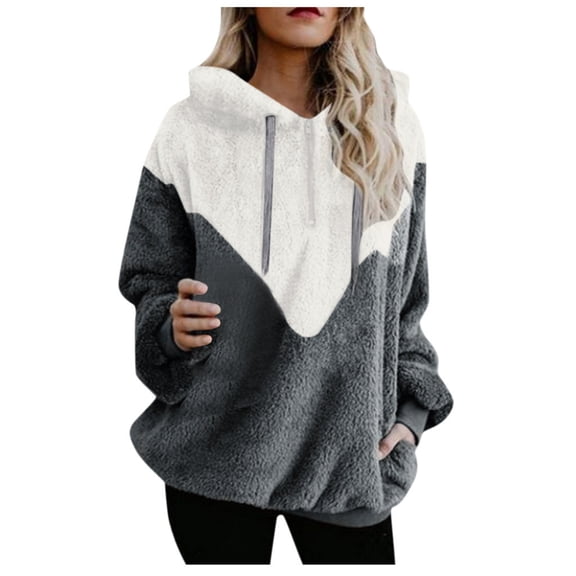 Vedolay Womens Clothes 2023 Pullover Tee Sweatshirts Blouse Grey,M