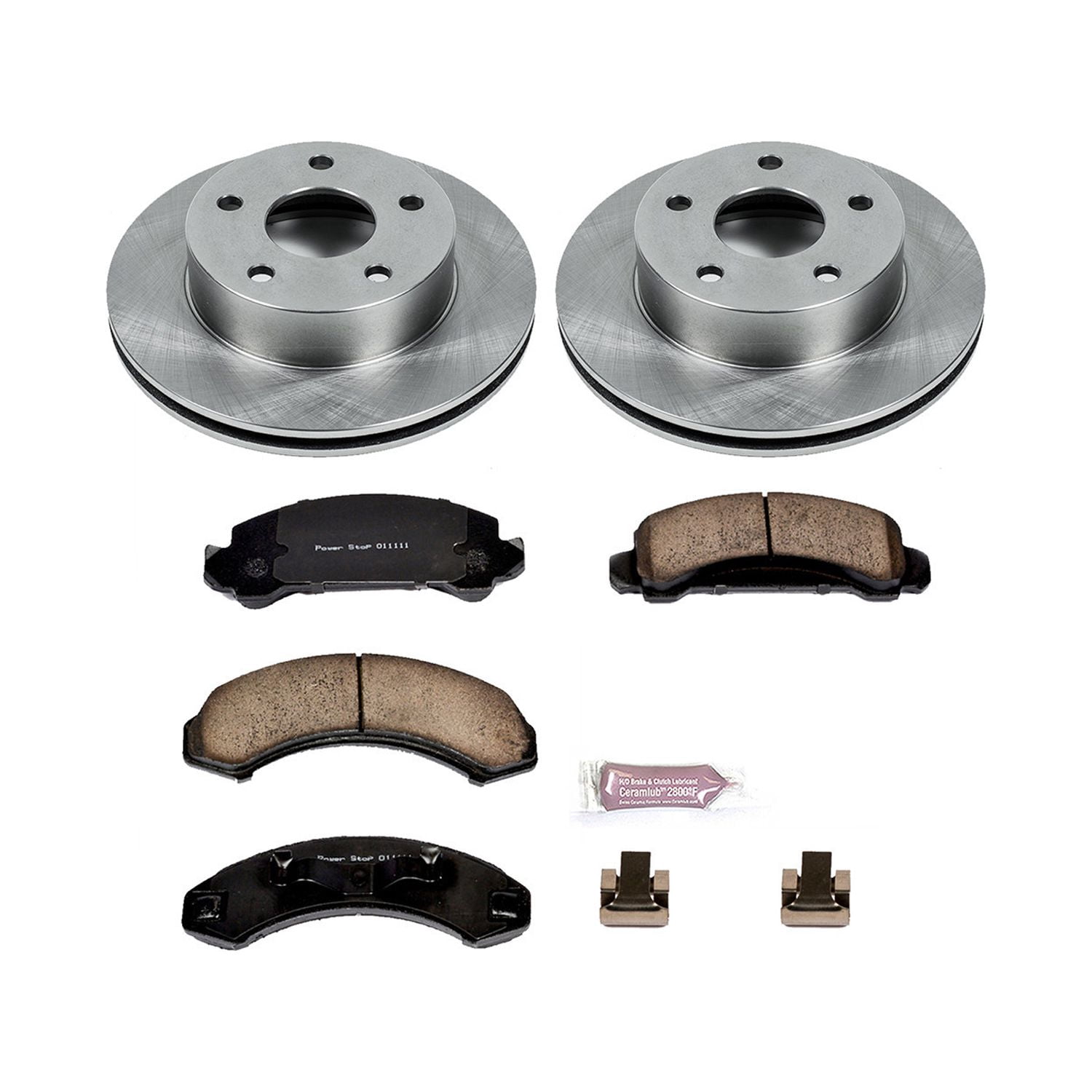 Power Stop Front Stock Replacement Brake Pad and Rotor Kit KOE4787