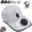 Gray, variant on Solar Rechargeable Peaked Cap, Hat with Fans Solar Power, Baseball Cap with Built-in Fan, 3-Speed for Outdoor Activities