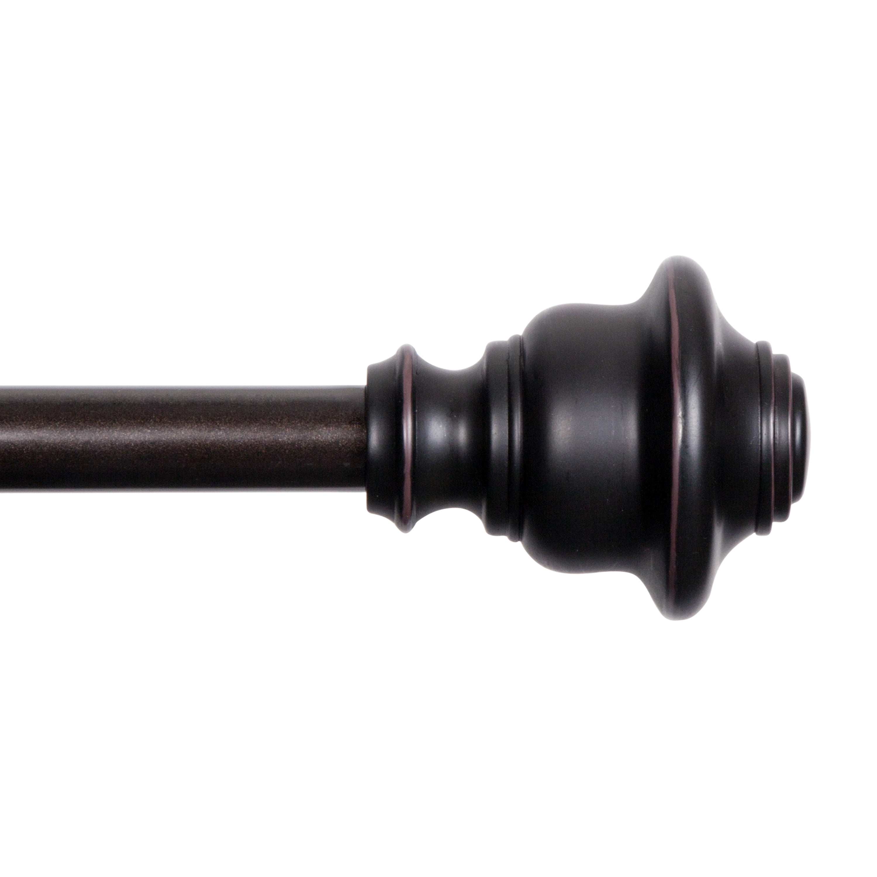 Kenney Davenport 1/2 Petite Café Decorative Window Curtain Rod, 28-48, Matte B