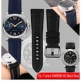 thumbnail image 5 of Correa de reloj de lona de nailon de 24 mm y 26 mm para Panerai 00984 985 Luminor, accesorios, pulsera, correa de reloj negra y azul, herramientas gratuitas, 5 of 5