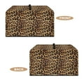 thumbnail image 6 of FOR U DESIGNS Leopard Print Microwave Oven Cover Stain Resistant Toaster Oven Covers Case Dust-Proof Microwave Dust Covers Cloth Machine Protector Decorative-S, 6 of 8