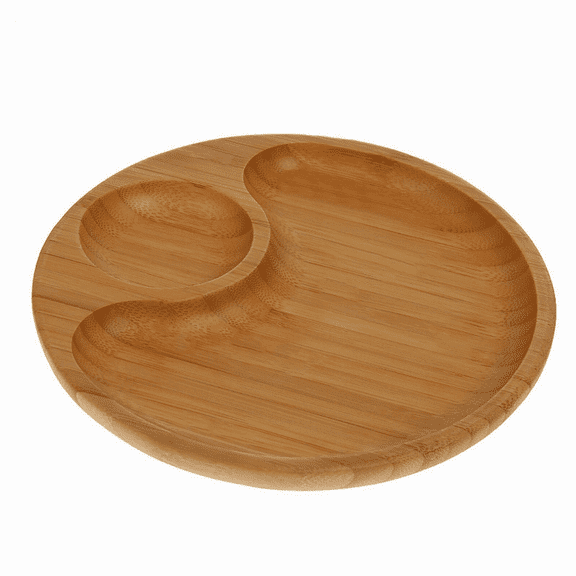 WILMAX BAMBOO SET OF TWO SECTION PLATTERS (8" SET OF 6)