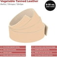 thumbnail image 2 of European Leather Work 9-10 oz. 3.6-4 mm Size: 2"x55" Vegetable Tanned Cowhide Full Grain Import Tooling Leather Belt Blanks, Straps/Strip for DIY & Craft, Harness, Holsters, 2 of 10